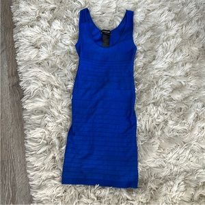 Bebe stretchy blue dress NWOT